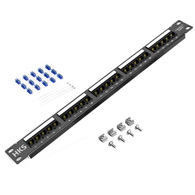 Cat3 25 Port RJ11 Voice Patch Panel 1U UTP RJ45