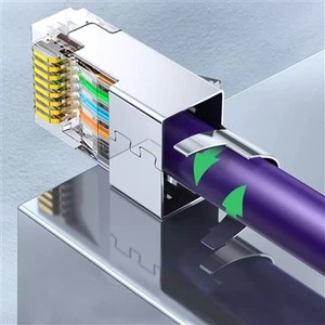 What kind of connector is used for Cat.7 Ethernet cables?