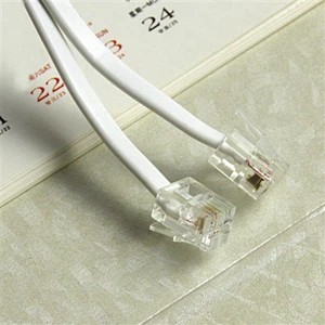 How to connect a telephone line to a crystal head?