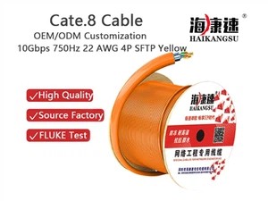 HKS Cat8 4P SFTP Cable: The Golden Link to the Future Network
