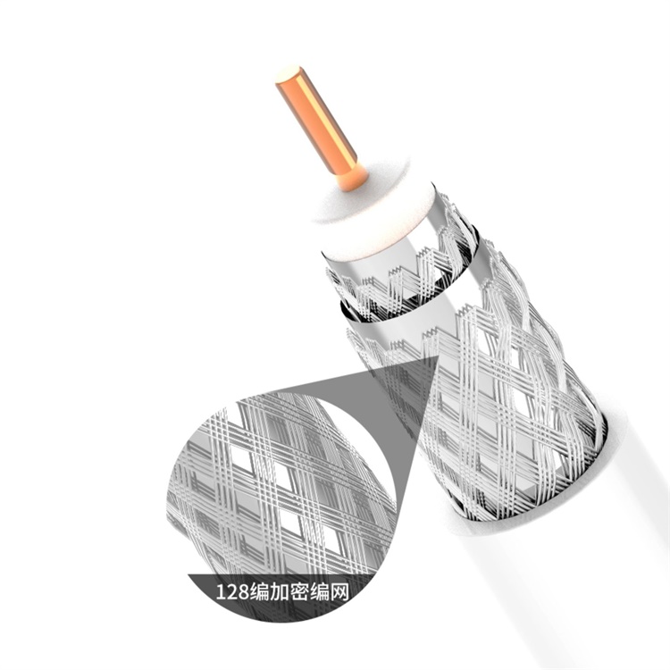 RG6 coaxial cable white