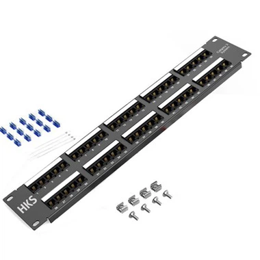 50-Port Telephone Patch Panels Cat3 RJ11 1U 19''